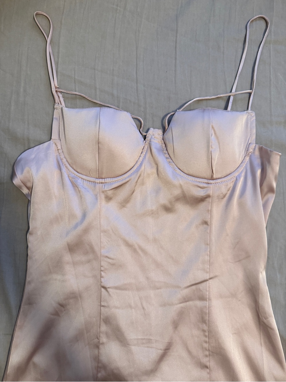 Fashion Nova Pink Satin Mini Dress NWT